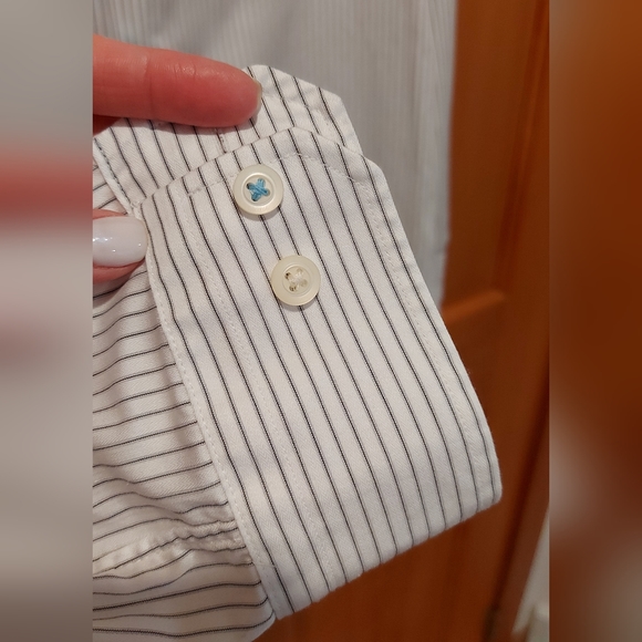 Banana Republic men's 100% supina cotton dress shirt size medium - Picture 7 of 9